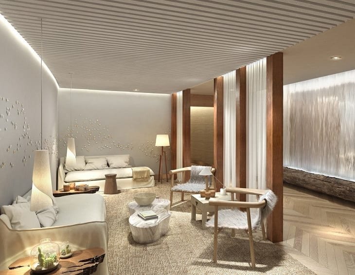 Wellness spa treatment room
